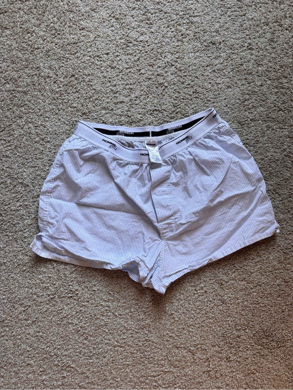 HOMME Girls Boxer Shorts in Mini Stripe